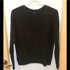 Gap Black and Speckled Sweater